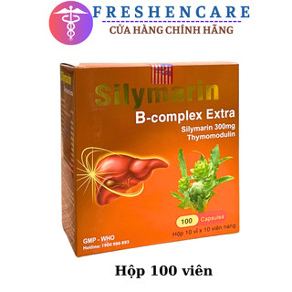 Bổ gan Silymarin B-complex Extra giải độc gan, hạ men gan - Hộp 100 viên