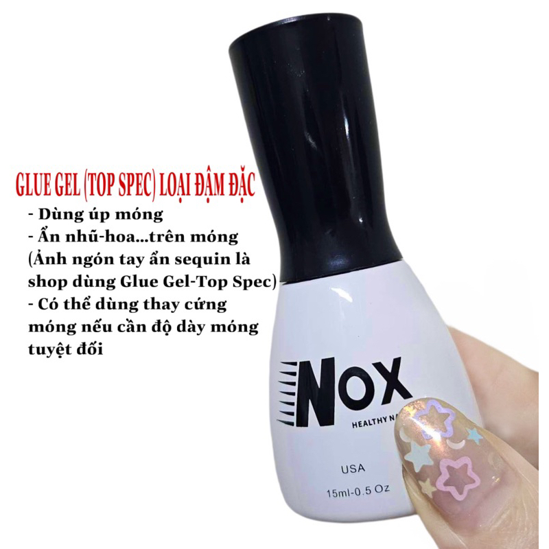Glue Gel(SPEC) NOX xịn nối móng-ẩn gel(có clip hdan)