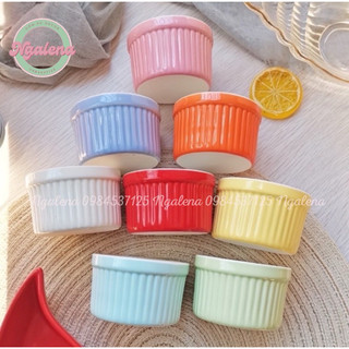 Hũ ramenkin sứ nhiều màu, hũ caramen, hũ chưng yến