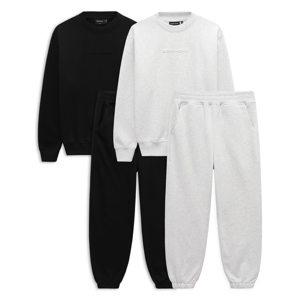 Set Nam Áo Nỉ Long Pant Essential, Chất Vải Nỉ Bông Thoải Mái, SB0024-09, SOMEHOW