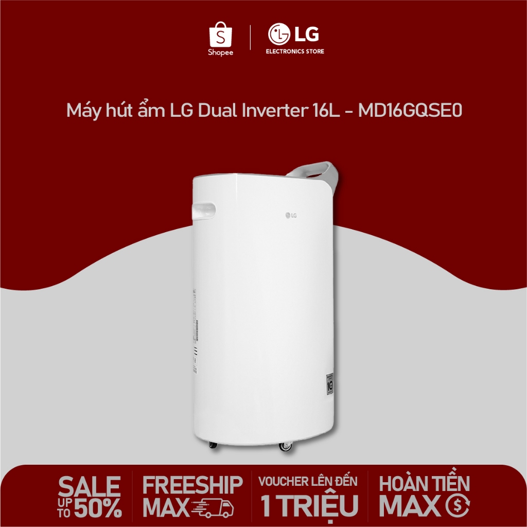 Máy hút ẩm LG Dual Inverter 16L MD16GQSE0