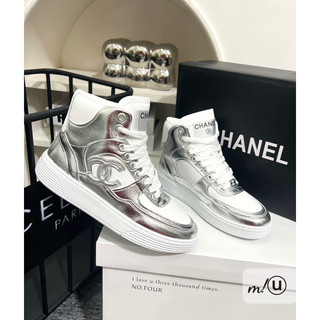 Giày thể thao sneaker màu bạc fullbox