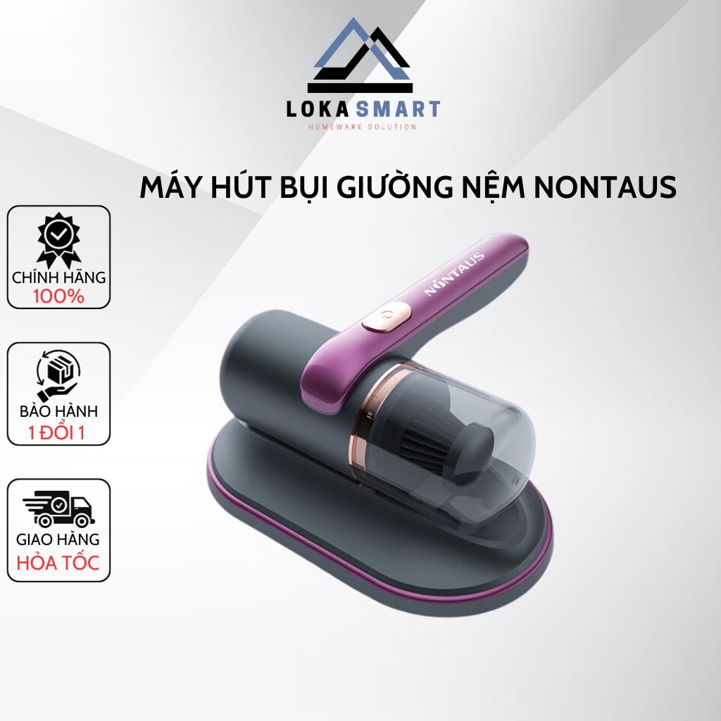 Máy Hút Bụi Giường Nệm NONTAUS Cầm Tay Không Dây Diệt Khuẩn UV, Máy Hút Bụi Mini Hút Bụi Mịn, Chăn Ga, Sofa