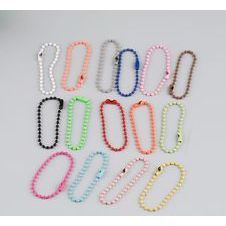 Dây móc bi dài 10cm làm móc khóa ( gói  10 dây mix màu)