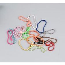 Dây móc bi dài 10cm làm móc khóa ( gói  10 dây mix màu)