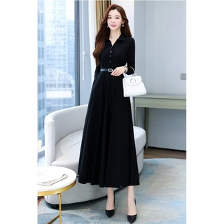 HOTSALE TẶNG KÈM ĐAI LƯNG , váy đầm công sở , đi tiệc tùng dài tay , mặc thu đông che khuyết điểm tốt