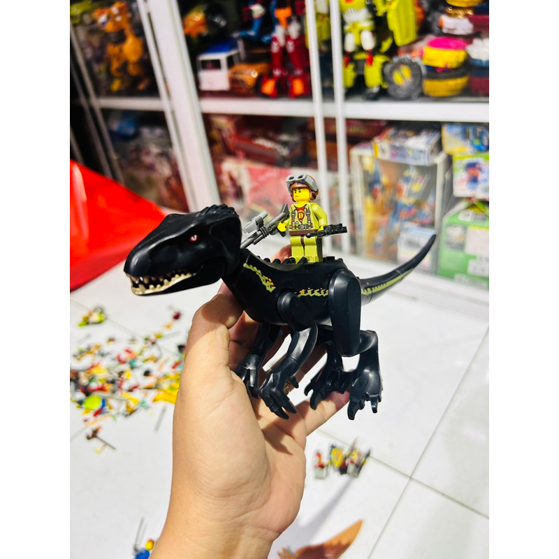 Đồ chơi lắp ráp LE GO KHỦNG LONG Indominus Rex Màu Đen Jurassic World chính hãng