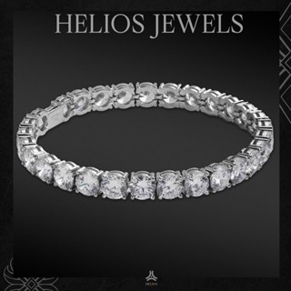Vòng tay bạc nam nữ HeliSilver Diamond Tennis V3 S925