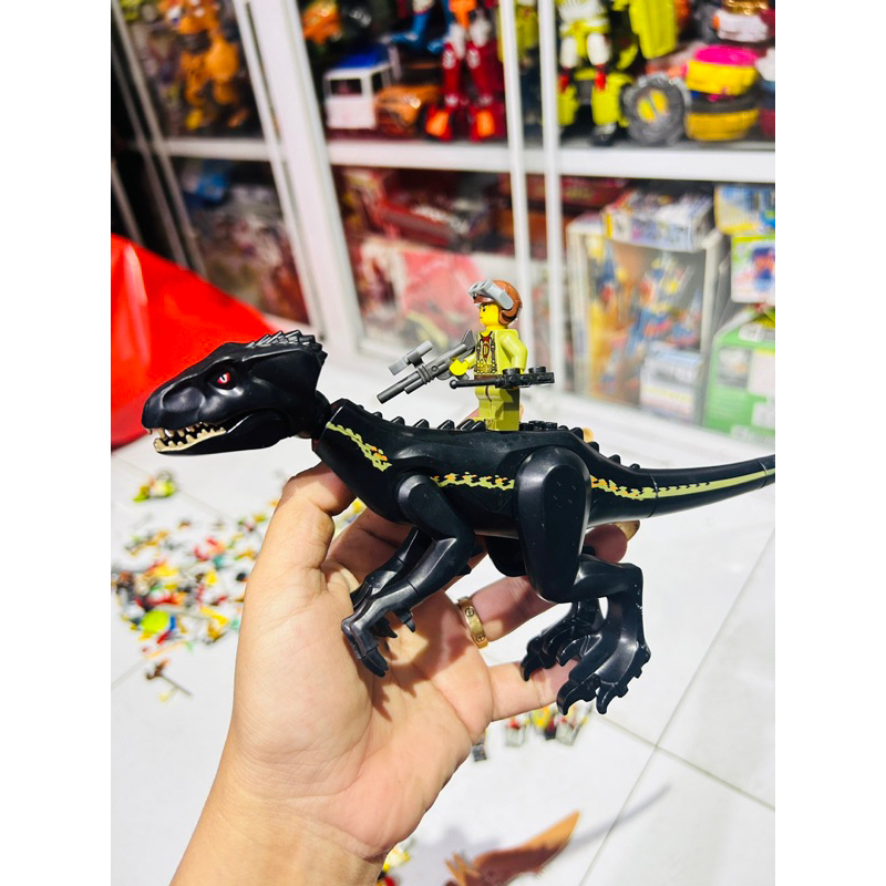 Đồ chơi lắp ráp LE GO KHỦNG LONG Indominus Rex Màu Đen Jurassic World chính hãng