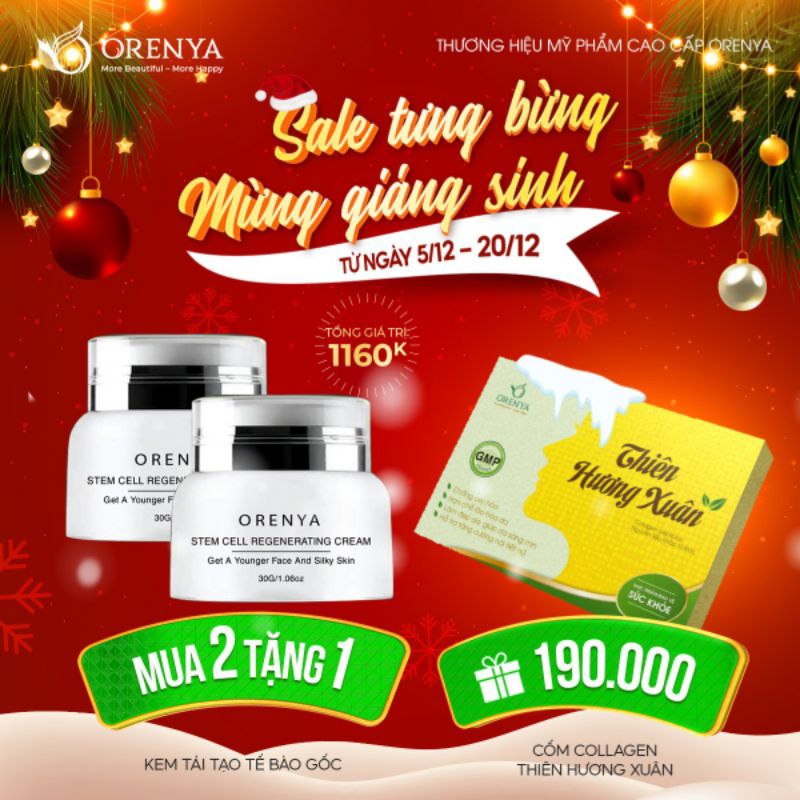 Kem Tái Tạo Tế Bào Gốc – Stem Cell Regenerating - ORENYA