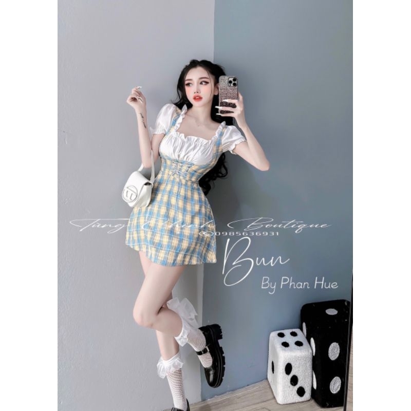 Đầm kẻ xinh hot hit 💯HÀNG THIẾT KẾ TẾT 2024 💖