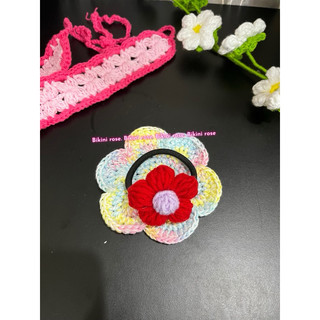 DÂY CỘT TÓC HANDMADE BẰNG LEN MÓC BÔNG HOA