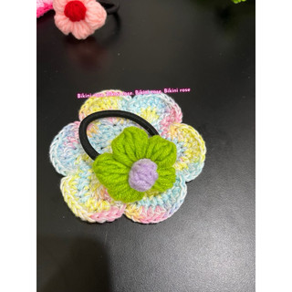 DÂY CỘT TÓC HANDMADE BẰNG LEN MÓC BÔNG HOA