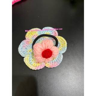 DÂY CỘT TÓC HANDMADE BẰNG LEN MÓC BÔNG HOA