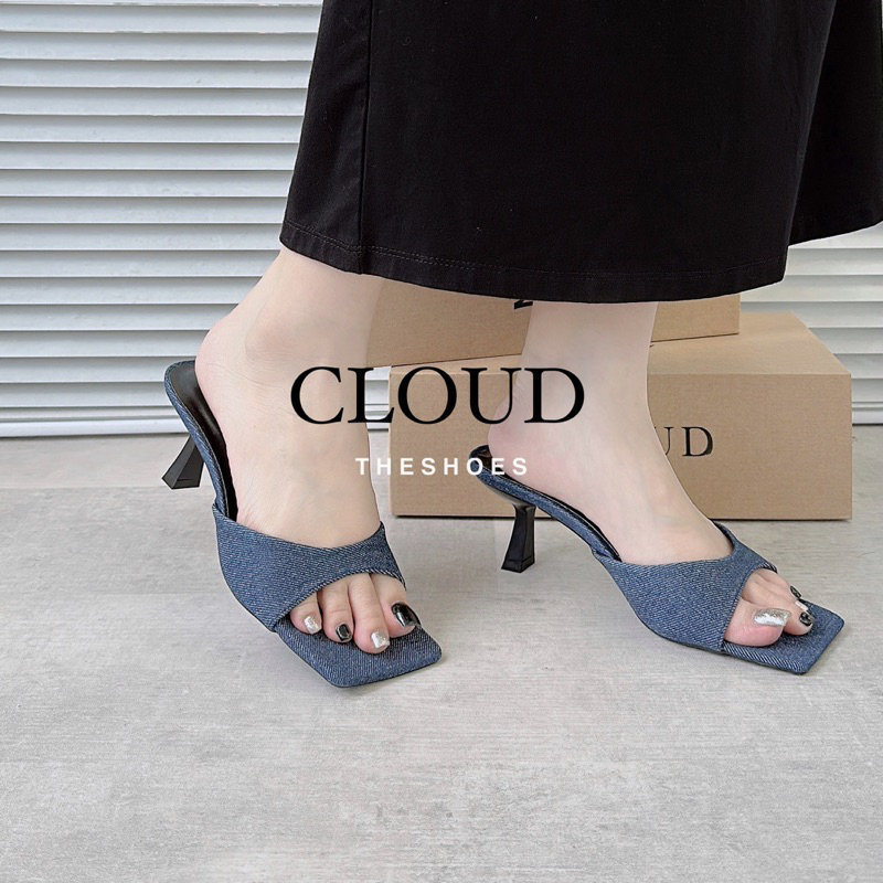 Giày cao gót quai bầu mũi vuông – Cloud The Shoes