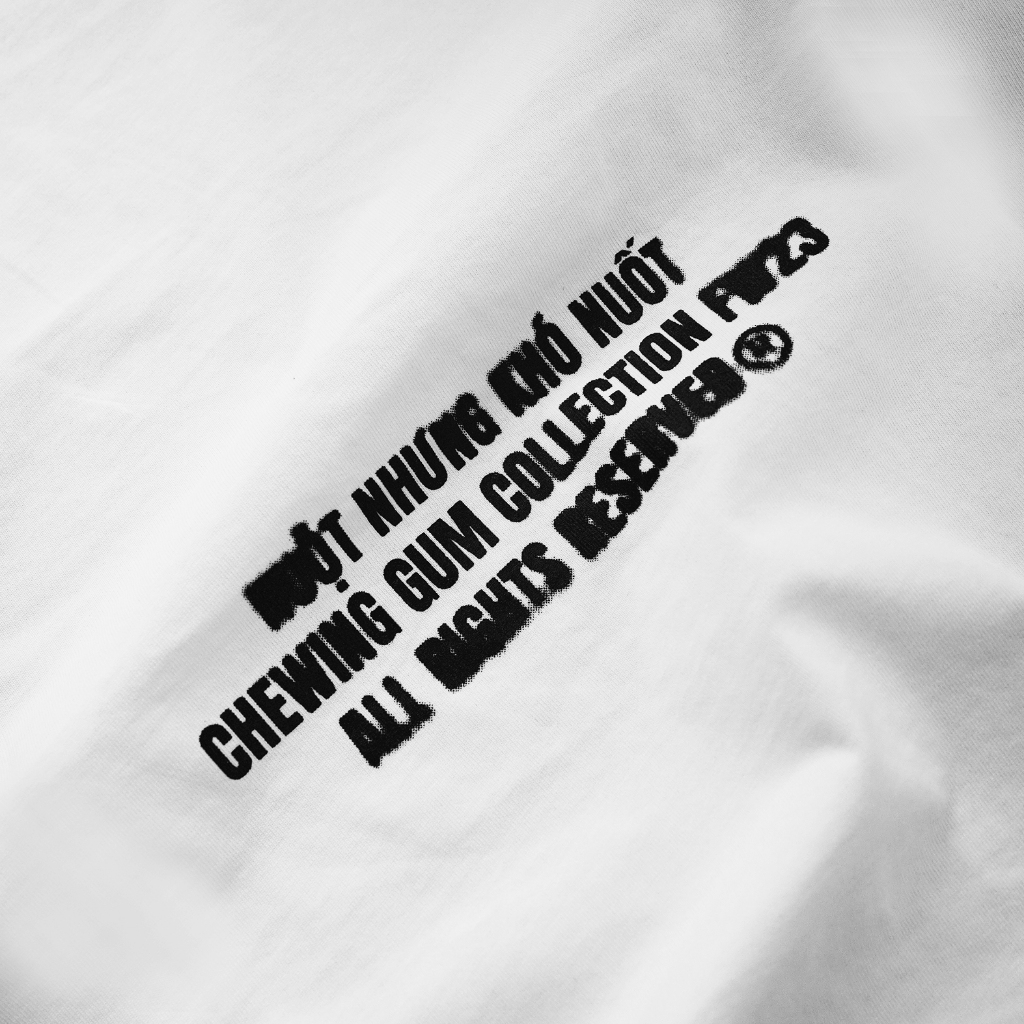 Áo Thun RVB Chewing Gum Boxy T-Shirt White