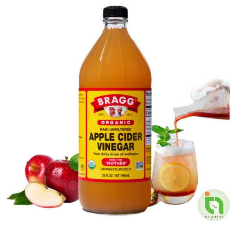 Bán Sỉ Giấm Táo Hữu Cơ  - giấm táo hữu cơ Bragg Mỹ 473ml