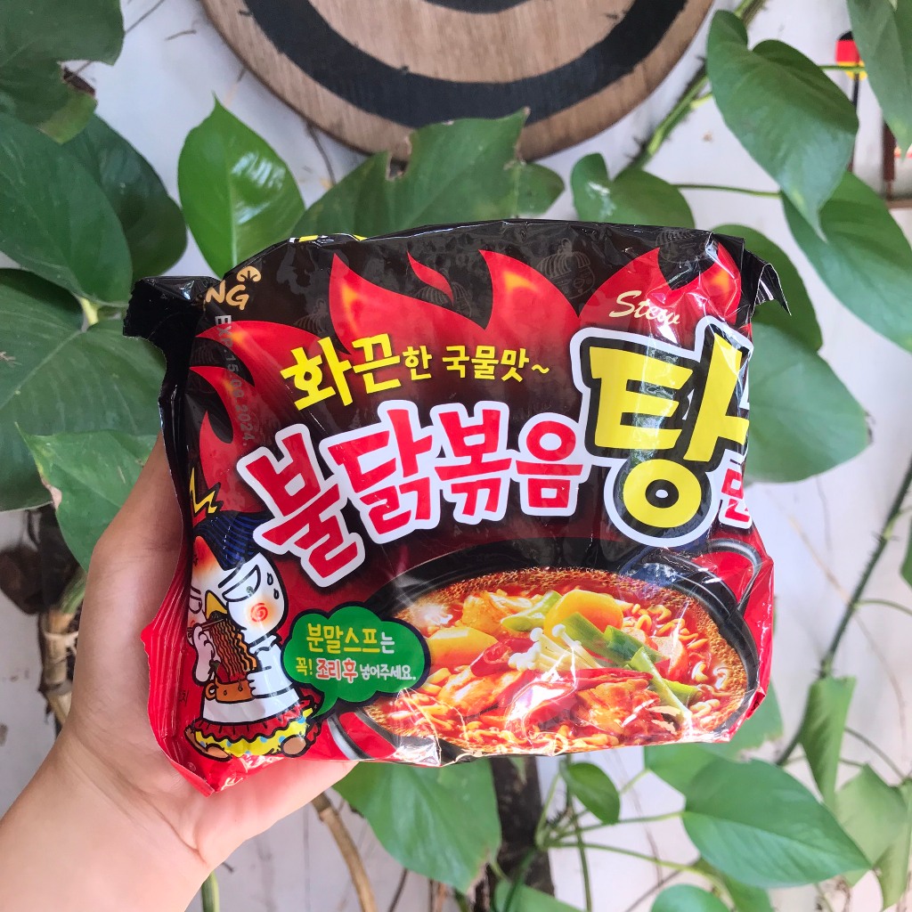 [Gói Lẻ - Đen Đỏ) Mì Gà Cay Nước SamYang Hàn Quốc Hot Chicken Ramen Stew 145g
