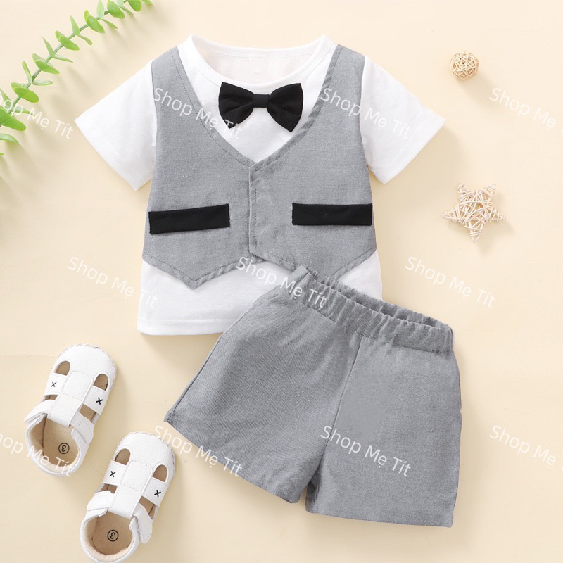 Bộ Đồ Giả Vest - Chất vải thun