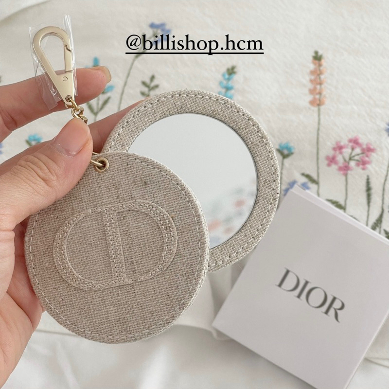 FULLBOX - Gương Dior Gift - Pocket Compact Mirror Cotton linen