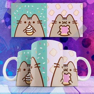 Cốc ly sứ hình Mèo Cot Pusheen ngộ nghĩnh