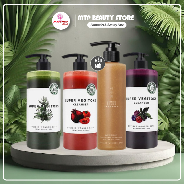 Sữa Rửa Mặt Thải Độc Rau Củ Wonder Bath Super Vegitoks Cleanser