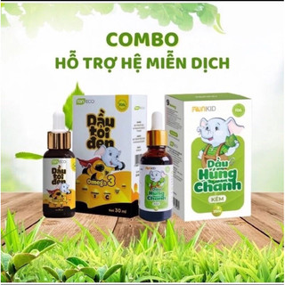 Combo dầu tỏi đen omega3 & tinh dầu húng chanh