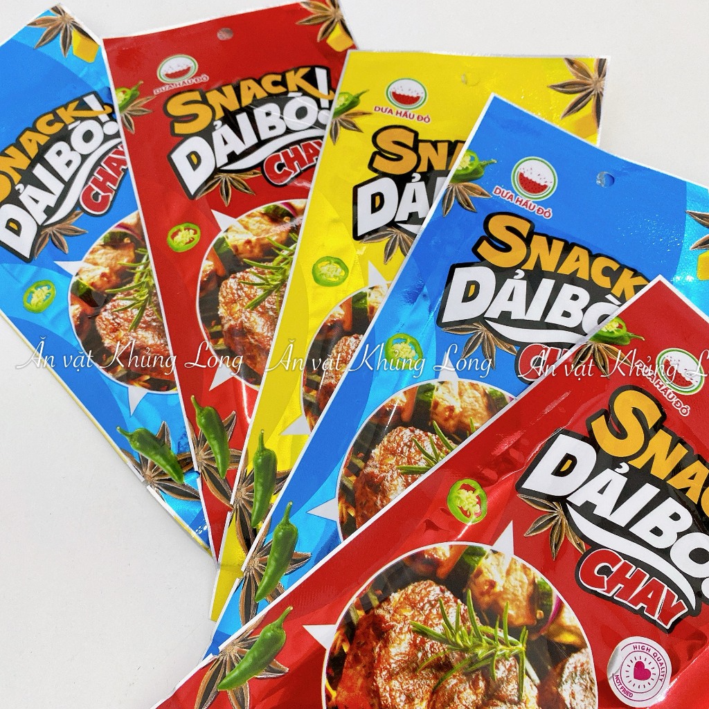 Snack dải bò chay dẻo dẻo cay cay