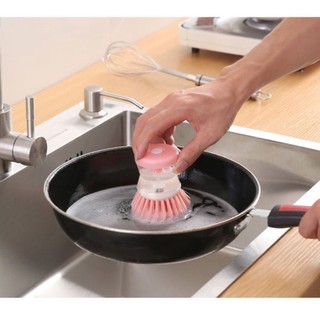 Cọ rửa chén bát có ngăn đựng nước rửa chén tiện dụng KABA