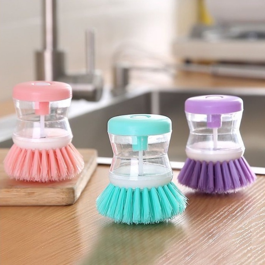 Cọ rửa chén bát có ngăn đựng nước rửa chén tiện dụng KABA