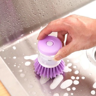 Cọ rửa chén bát có ngăn đựng nước rửa chén tiện dụng KABA