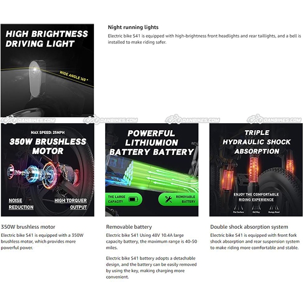 Xe Đạp Điện Thể Thao Gấp Gọn G-Force S41 | G-Force S41 Folding Electric Bike EMTB | BigBuy360 - bigbuy360.vn