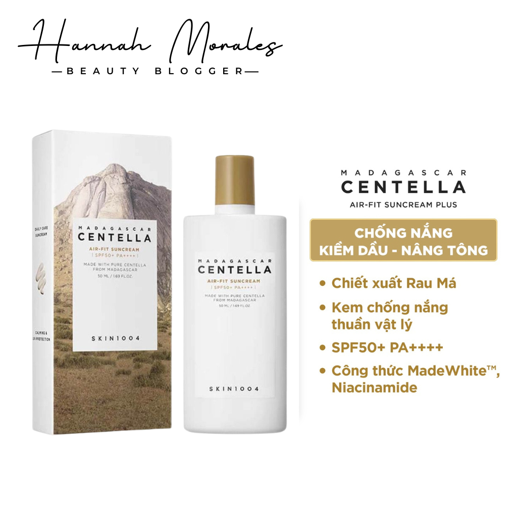 Kem Chống Nắng Skin1004 Madagascar Centella Air-Fit Suncream Plus SPF50+ PA++++ 50ml
