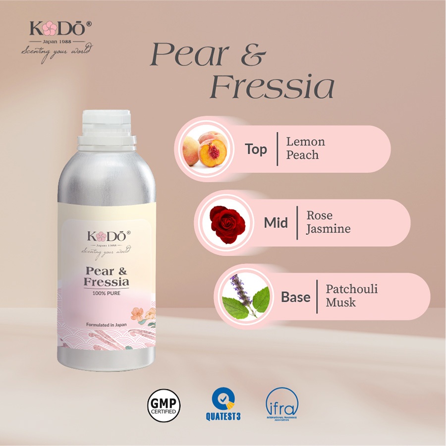 KODO - Pear & Fressia - Hương Hoa Lê - Tinh Dầu Nước Hoa Nguyên Chất - 10ml/50ml/100ml QUATEST3 tested