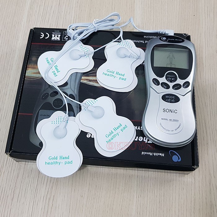 Máy Massage Trị Liệu 4 Miếng Dán EMS Dòng Cao Cấp Digital Therapy Machine SYK-208.