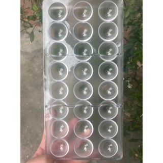 Khuôn nhựa Socola bon bon hình tim + tròn