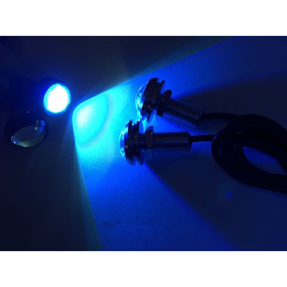 Đèn chớp mắt mèo 2 chế độ. Chớp bi cúc áo trang trí ô tô, xe máy điện 12/24v