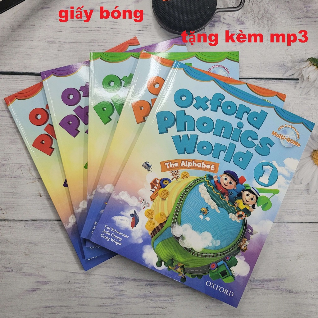 Oxford phonic world level 1-5.tặng kèm file nghe.mua nhiều giảm giá