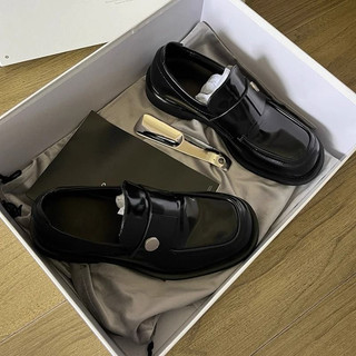 Man Shoes - Giày tây lười da nam Hàn Quốc sang trọng