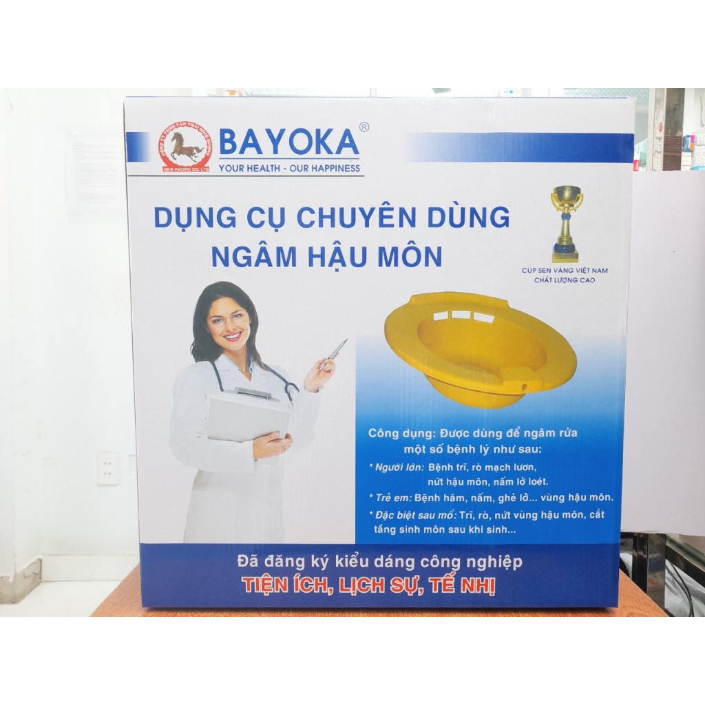 Chậu ngâm hậu môn Bayoka - bồn ngâm trĩ, ngâm hậu môn Bayoka