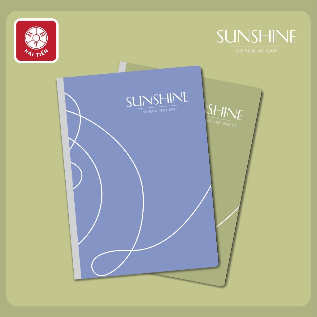 HẢI TIẾN Lốc Sổ may gáy A4 Hải Tiến - Sunshine (200, 300, 400 trang)