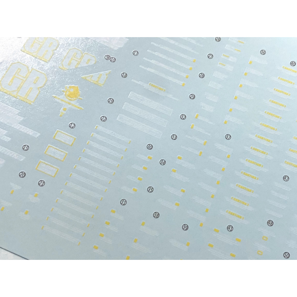 PG04 - DECAL NƯỚC PHẢN QUANG CHO MÔ HÌNH PG 1/60 RX-0 UNICORN GUNDAM 02 BANSHEE