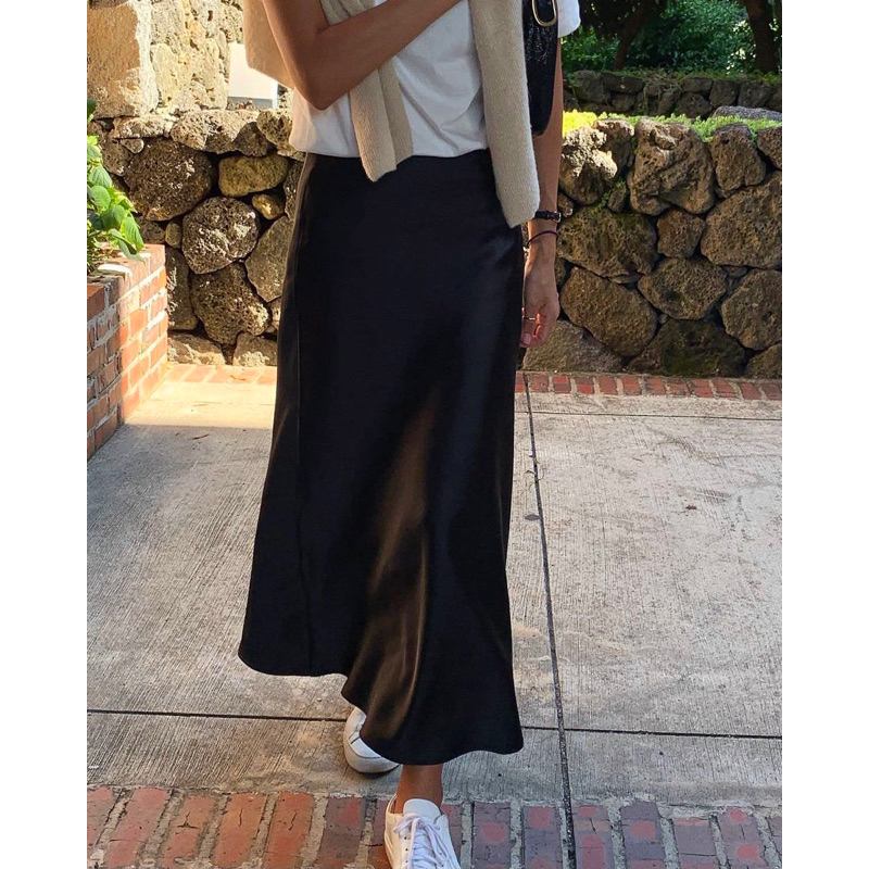 ÁIMEE - CHÂN VÁY SATIN SKIRT