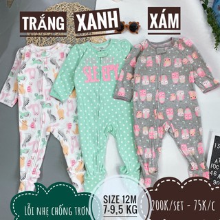 Body nỉ carter's lỗi nhẹ - bé 7-9,5 cân.