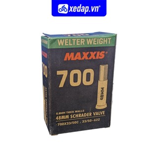 Ruột Xe Đạp 700×33/50c 48mm Van Lớn (Schrader) MAXXIS Bicycle Tube Welter Weight