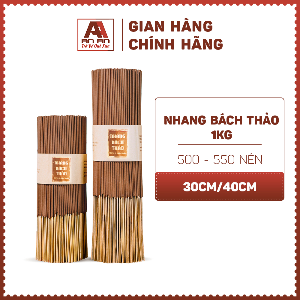 Nhang cân Bách thảo/Thuốc Bắc An An - Thơm ngọt sâu, thư giãn, thiền đình, an toàn