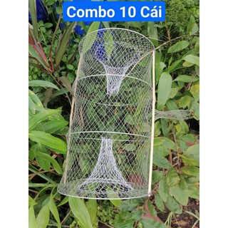 Lờ cá lóc ( combo 10 cái, 4 vành kẽm, 30cm x 50cm )