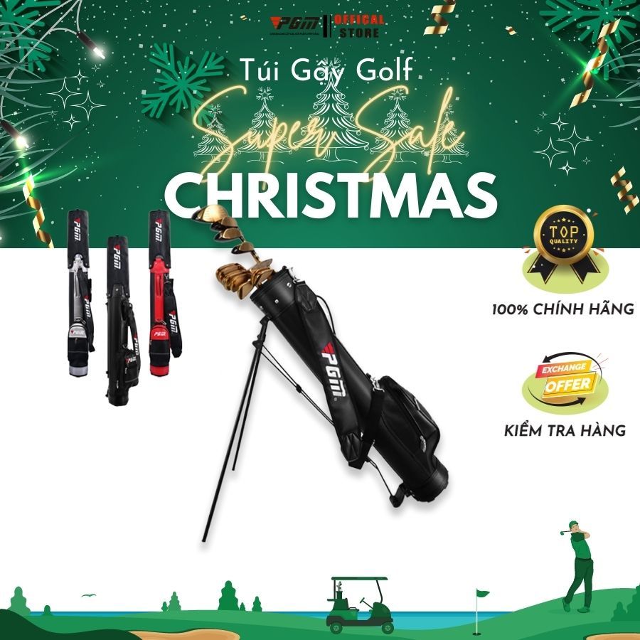 Túi Gậy Golf, Túi Đựng Gậy Golf PGM, Túi Golf Có Chân Chống, Túi Golf Sức Chứa 9 Gậy, Chắn Chắn, Dễ Dàng Mang Đi
