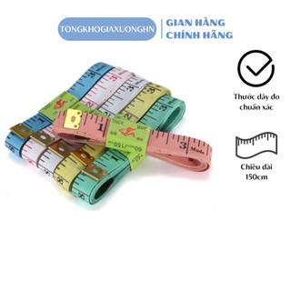 Thước dây đo eo mini - Dụng cụ may đo quần áo dài 150cm nhỏ gọn