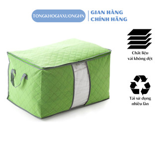 Túi Đựng Chăn Màn Đa Năng Dáng Ngang - Túi đựng quần áo cỡ lớn tiện lợi (TN03)
